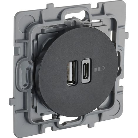DEBFLEX - CASUAL EVO MECANISME DOUBLE USB A+C NOIR