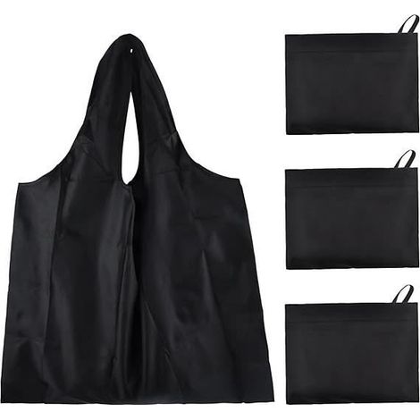 3 Sac de Courses, Sacs de Courses Pliables Sacs à Provisions Réutilisables Sac Shopping Pliable Sac de Courses sac fourre-tout dans (1/4)