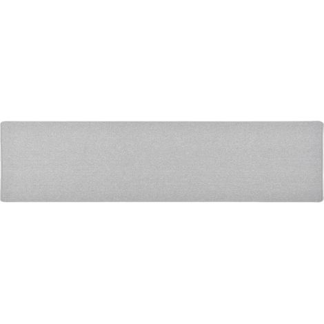 Teppichläufer Hellgrau 50x200 cm