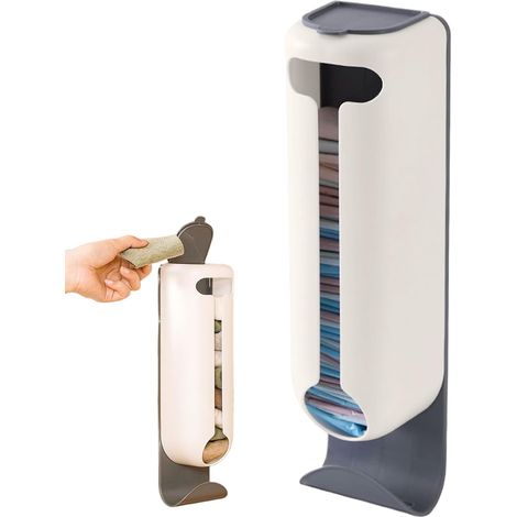 Organisateur De Chaussettes Sous-vêtements À Accrocher Au Mur Porte-sachets Épicerie Distributeur,Organisateur Soutiens-Gorge Lingerie Sans Perçage Multifonction - Armoire Cuisine Salon (1/5)