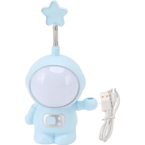 Lampe bureau astronaute – rechargeable – taille-crayon – décoration maison / cadeau – bleu – GUPE (1/5)