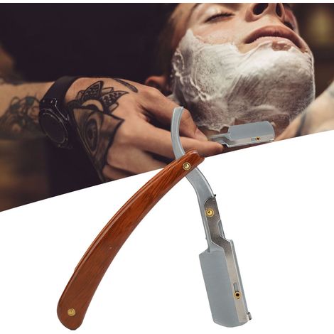 Porte-lame de rasoir pliable pour barbe, accessoire de rasage manuel et soin barbe (1/5)