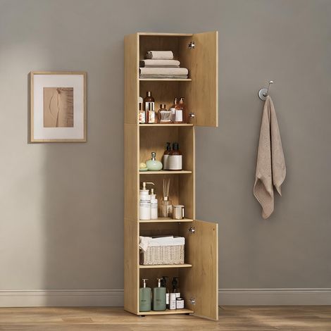 Armoire de rangement eiche 40 x 31 x 182 cm (1/5)