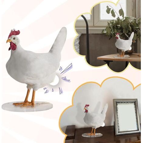 ZOLGINAH Lampe À Oeuf Lampe De Coq Lampe De Nuit Créative pour Enfants Lampe De Sculpture D'oeuf De Poule Personnalisée Décoration De La Maison Lampe De Chevet Cadeau d'anniversaire (1/5)