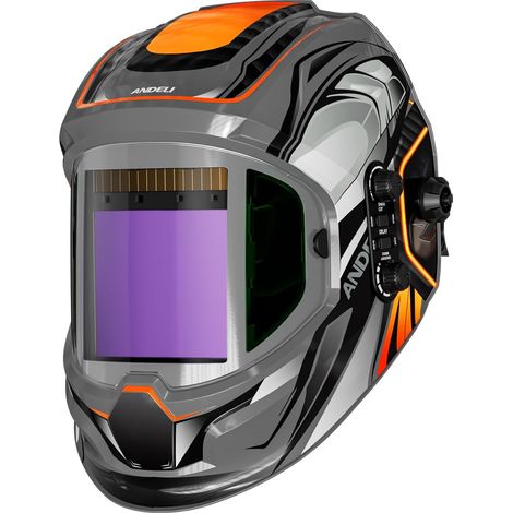 Casque soudage panoramique 180°, Grande Zone 3,94" x3,74, True Color, Solaire, Auto-assombrissant, Vision latérale, 4 capteurs, Teintes 4/5-8/9-13 (1/5)