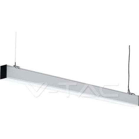 V-TAC PRO VT-7-43 lumière linéaire menée 40W suspension samsung chip smd 4000K aluminium argent linkable - sku 384 (1/5)