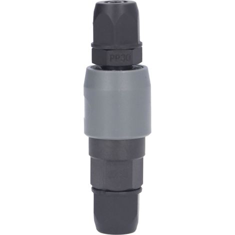 Raccord pneumatique type C en acier plastique auto-bloquant pour tube PU 10x6,5mm filetage 3/8in, connecteur rapide accessoire compresseur (SP30+PP30) (1/5)