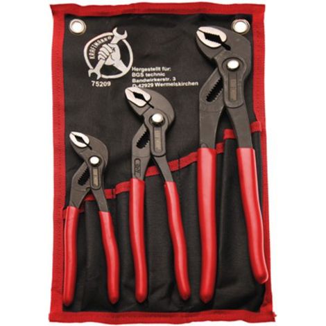SET 3 PINZE POLIGRIP CON PULSANTE