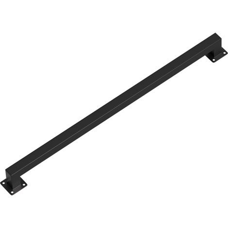 Randaco Handlauf treppe Handlauf Set Metall Schwarz pulverbeschichteter Treppenhandlauf pflegeleicht und langlebig 80cm Treppengeländer