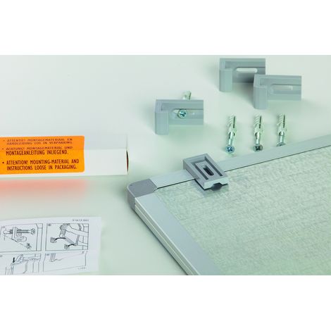 Sistema de montaje para pizarra blanca de 13 mm
