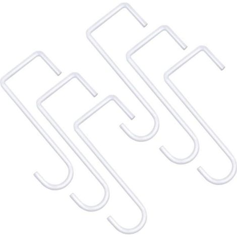 Lot de 6 Crochet Support Métal pour Jardin de Balcon : Porte-plantes Décoratif, Support pour Jardinières Suspendues, Mangeoire à Oiseaux et Étagère Murale en Fer Forgé (1/4)