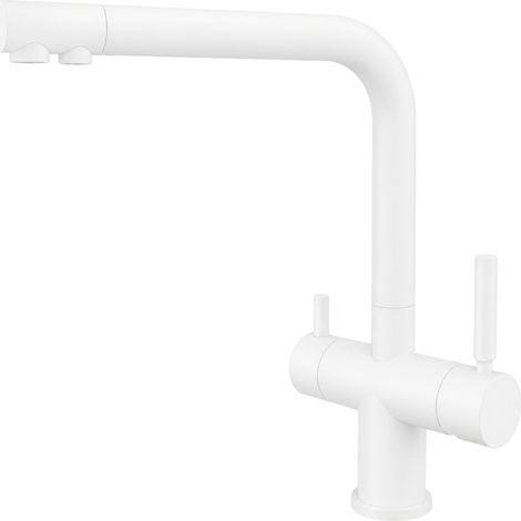 Rubinetto da cucina 4 vie Shurity 424 Acciaio Inox 3/8” Bianco (1/2)
