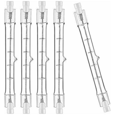 BUNTHAUS Lot de 10 R7S Ampoule Halogène 118mm 230W 230V, Tige Halogène R7S 118mm, Ampoule Halogène r7s Lampe Tige Halogène Dimmable pour Spot de Batiment, Eclairage Paysage de Travail, Eclairage Salon (1/5)