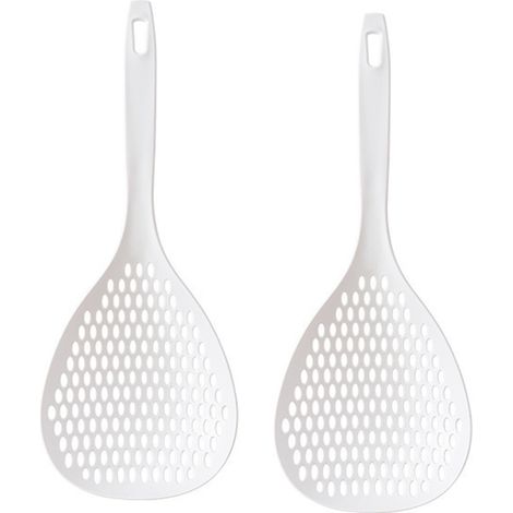 Cuillère-passoire à égoutter, cuillère à trous pour la cuisson, ustensiles de cuisine résistants à la chaleur, cuillère-passoire avec manche, passoire à eau intégrée pour la cuisson