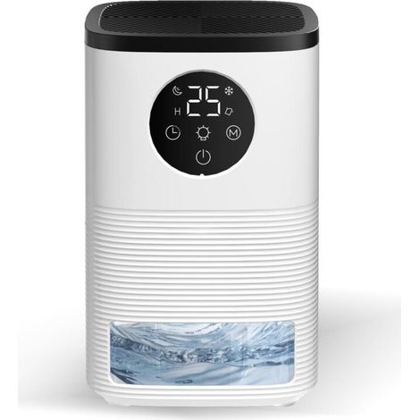 Small dehumidifier for bedrooms, mini portable dehumidifier covering 400 square feet for bathrooms, closets, and RVs with automatic shut-off (1/4)