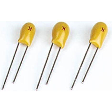 Condensateur Tantale - 33 µF - 16 V - Pour Circuits Électroniques - 1 Pièce (1/2)