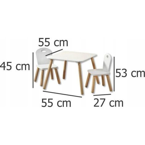 Kesper Möbelset für Kinder, Weiß, MDF