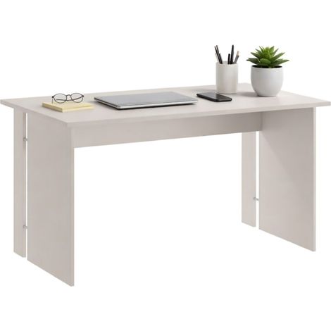 Schreibtisch Zibello, Einzelplatte, Werkstoff Dekorholz, Plattenfarbe Beige, 150x78x75h cm Beige