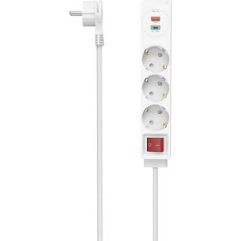 Hama 00223185 Multipresa con interruttore Bianco Schuko 1 pz. (1/5)