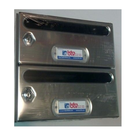 BUZON INTER. HORIZ BTV INOX MERCURIO-GRUPO 2PZ 23506 2 PZ