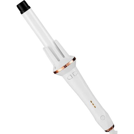 Fer à friser automatique – Modèle 388 blanc, permanente aux ions négatifs pour des boucles faciles, conforme aux normes européennes (1/5)