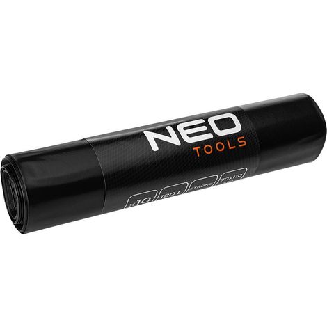 Sacco rifiuti costruzione neo tools 15-986 120 litri 10 pezzi
