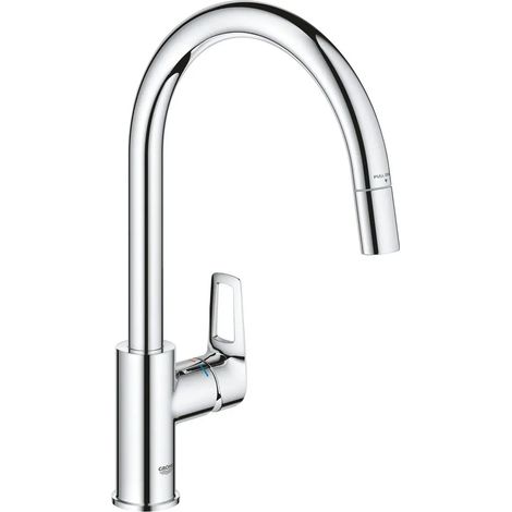 [GEBRAUCHT] B-Ware Grohe Spültischarmatur Küchenarmatur Quick Fix Start Loop Chrom Brause Schwenkbar