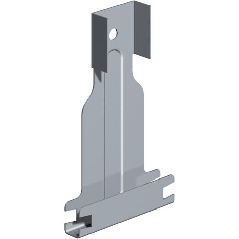 Gancio Dritto Foro Passante Diametro 5 mm per Montanti a C 15/48/15 e 27/48/27 Bordo Arrotondato - Confezione 10 Pezzi (1/3)