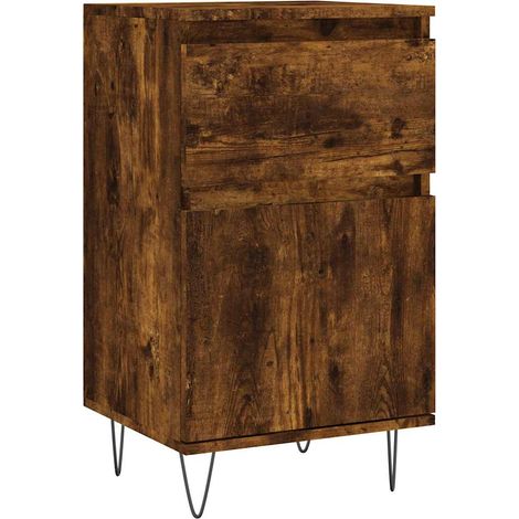 Maison Exclusive - Credenza Rovere Fumo 40x35x70 cm in Legno Multistrato
