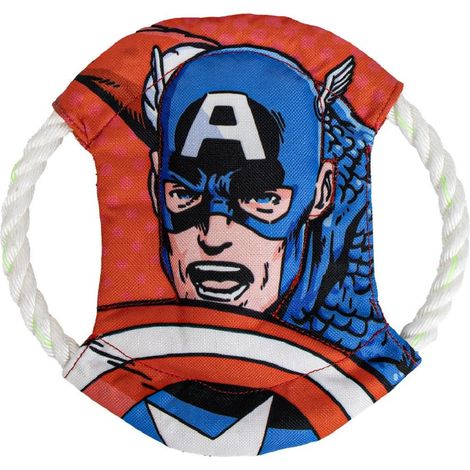 Captain America Kau- & Zahnspielzeug für Hunde – Ideal für kräftiges Kauen