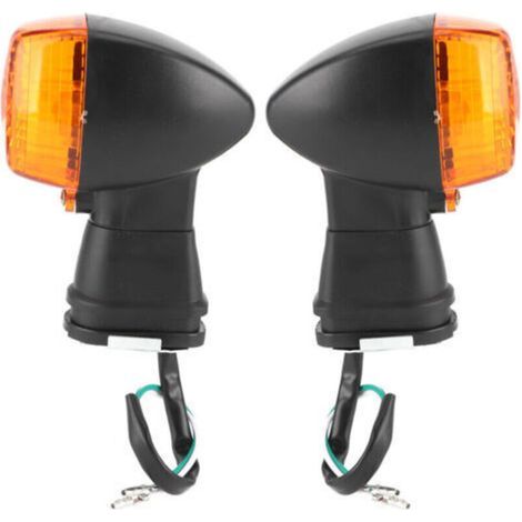 2 Stück Motorrad-Blinker, gelbes Licht, passend für Kawasaki ZX900 Ninja ZX-9R