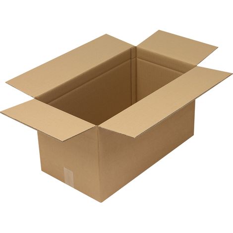 Faltkarton 2-wellig Maße 610x320x335mm Qualität 2.5BC braun braun (1/2)