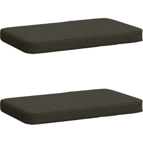 vidaXL 2-Piece Bench Cushions VUGHT 2 pcs 100% Polyester Anthracite