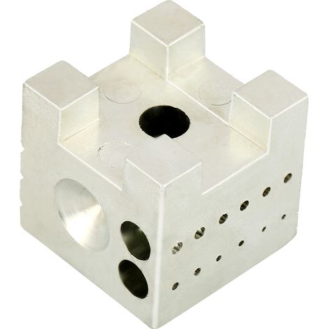 Lot de 4 outils de réparation horlogère en acier carbone : bloc à dapping et enclumes de rivetage (1/5)