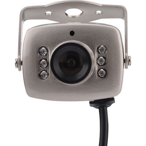 Mini Caméra de Surveillance CMOS 6 LED avec Vision Nocturne et Vidéo Numérique PAL