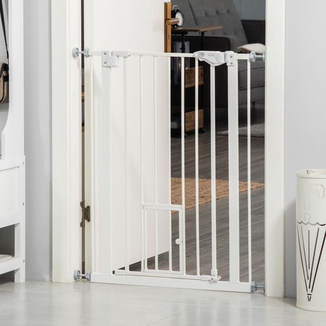 Sicherheitsgitter für Hunde und Babys ohne Bohren, mit automatischem Verschluss, 74-80 cm HAVRYA (1/5)