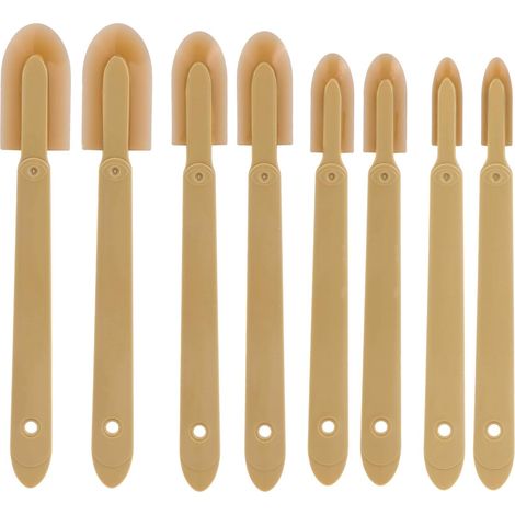 CCYKXA 8-piece Rubber Caulking Tool Set, Reusable Finishing Spatulas, Joint Remover, Smoothing Applicator, Sealant for Kitchen, Bathroom, Tiles, Windows, Floors (4 Sizes)