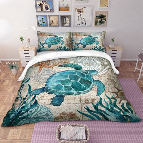 Housse De Couette Et Taies D'oreiller - Lot De 3 Pièces En Polyester - Taille Double - Fermeture Éclair (1/5)