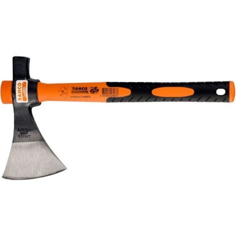 Hacha multiusos bahco 380 mm naranja mango elastómero