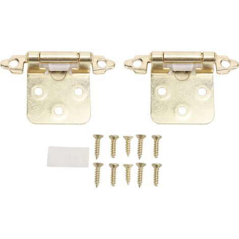 Ortviai Charnière de meuble pour camping-car 1/2 pouce à fermeture automatique en acier doré – Lot de 2 (1/5)