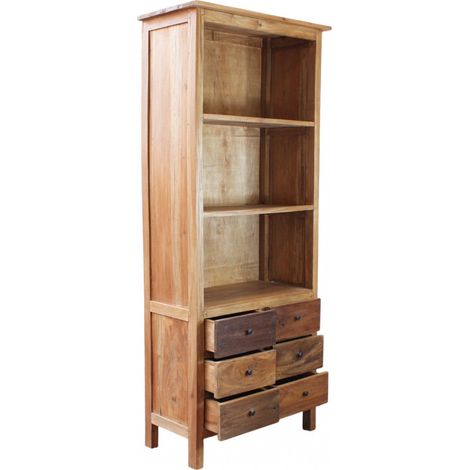 Mobile libreria in legno di mogano 80x40xH190 cm David