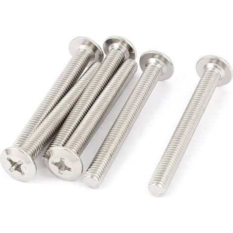 M6 x 55mm Phillips-Flachkopf-Senkkopfschrauben mit Innengewinde Maschinenschrauben 6 Stck (ab5690...