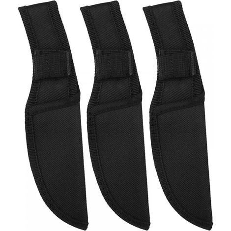 Lot de 3 manchons droits en nylon résistant à l'usure avec boucle fixe pour camping, voyage (pour couteau à lame de 10,9 cm) (1/5)