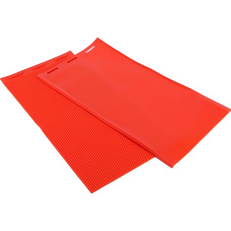 2 Bienenwachsplatten (5,4 mm), DIY-Gummpressform, rotes Imkerzubehör (1/5)