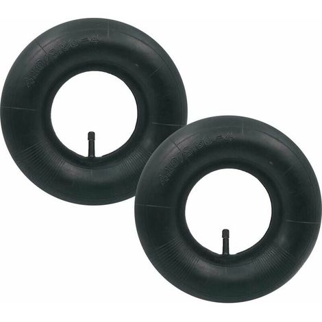 C-2pcs 4.10/3.50-4 Pneu à chambre à air avec valve droite TR-13 pour diable, chariot, brouette, chariot de jardin, tondeuse à gazon (1/5)