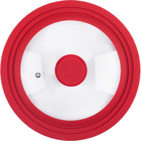 Couvercles universels compatibles avec les ustensiles de cuisine de 18 à 30 cm, couvercles de rechange en silicone pour poêles, casseroles, poêles à frire, cocottes en fonte et mijoteuses. (1/5)