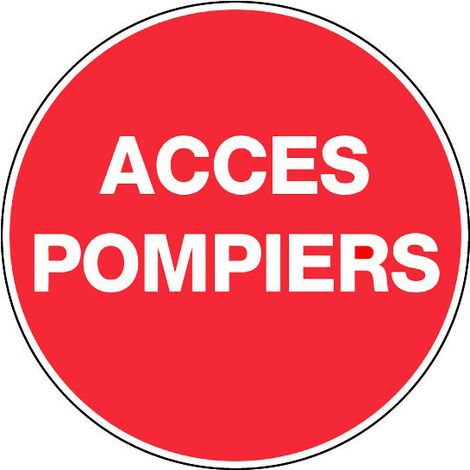Panneau Accès pompiers - Rigide Ø80mm - 4021416