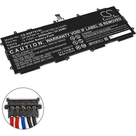 NX - Batterie tablette 3.7V 6000mAh - SP3676B1ASP3676B1A(1S2P)GH43-03562B (1/3)