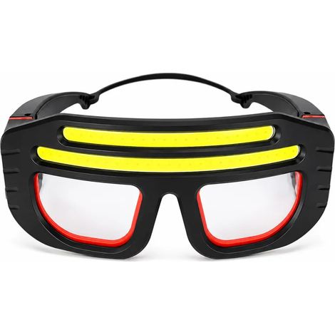 Lunettes éclairantes LED COB 300 lumens rechargeables USB-C (1/5)