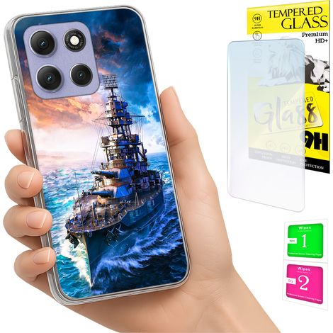 Funda para Motorola Moto G86 Power, carcasa trasera con foto y cristal 9H. (1/5)